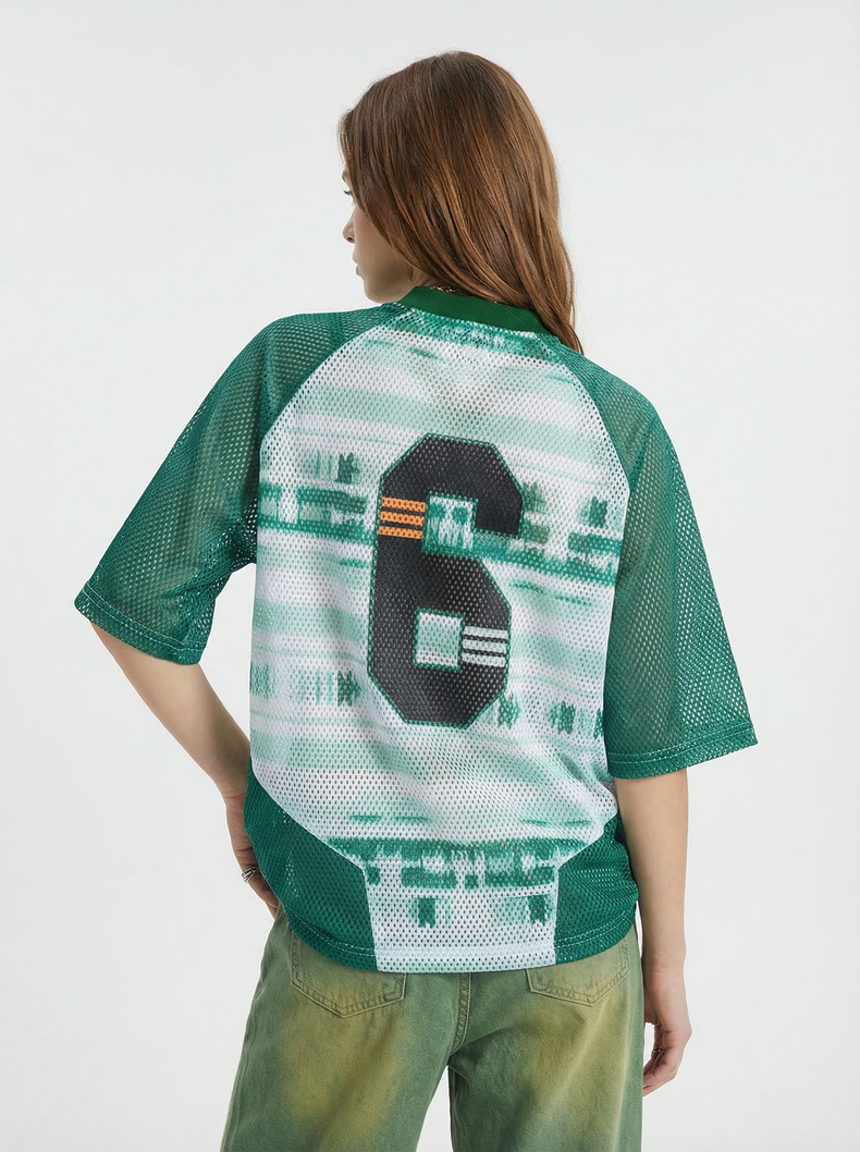 CapCabin “Varsity 6” Mesh Jersey T-Shirt