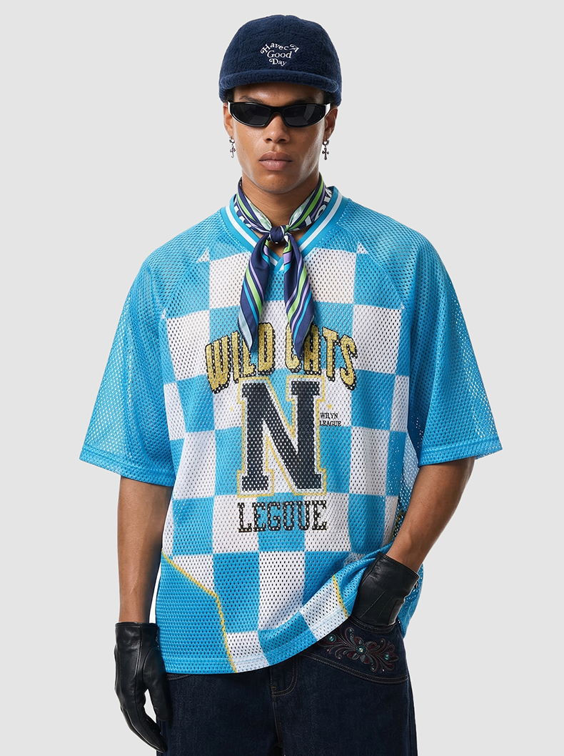 CapCabin “Wild Cats N” Mesh Jersey T-Shirt