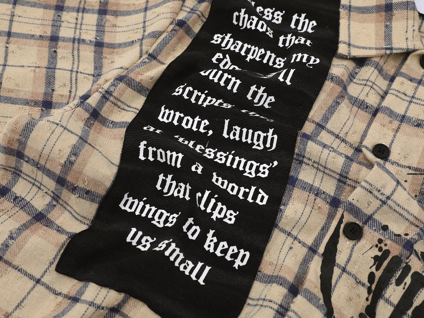 CapCabin “Burn The Script” Plaid Shirt