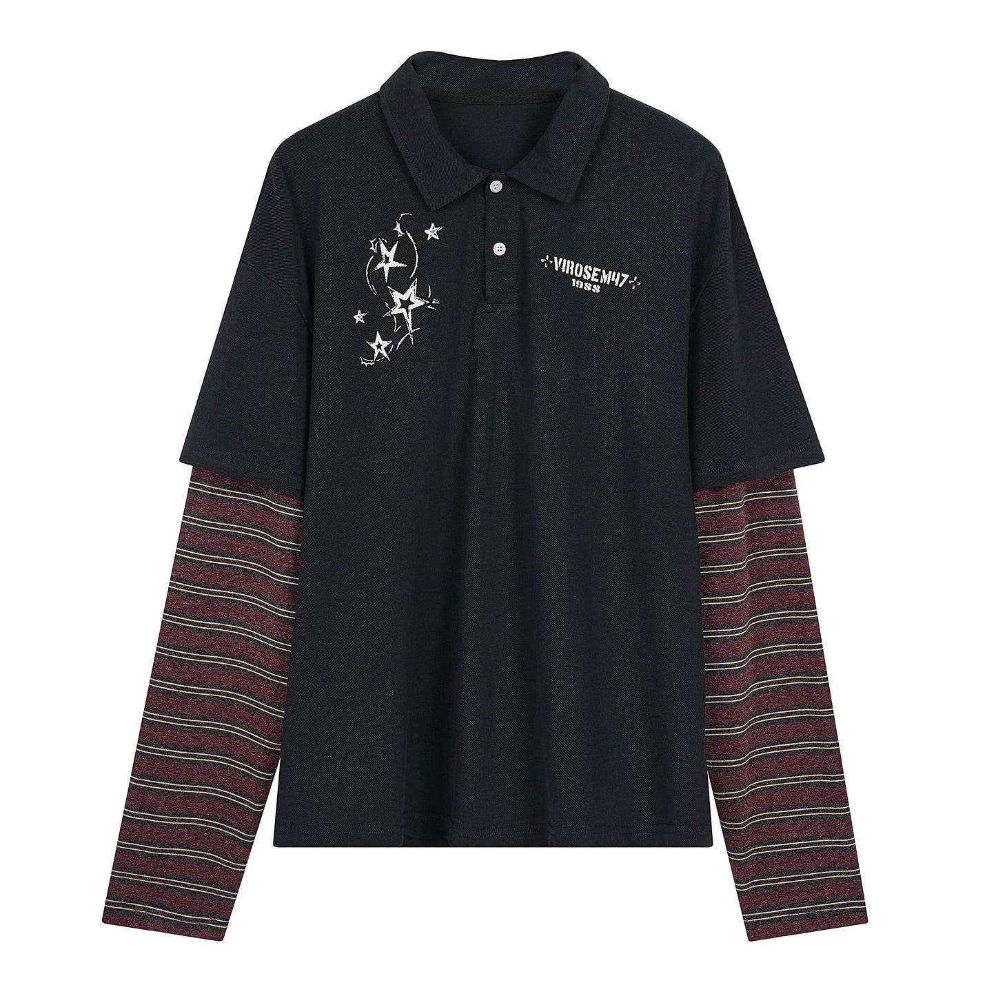 CapCabin Layered Star Polo Tee