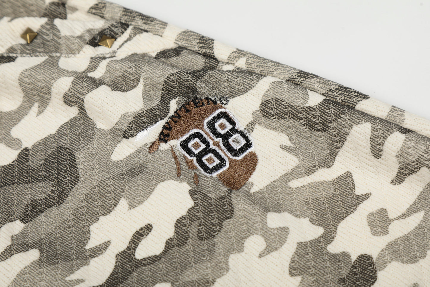 CapCabin Vintage Camo Wide-Leg Sweatpants