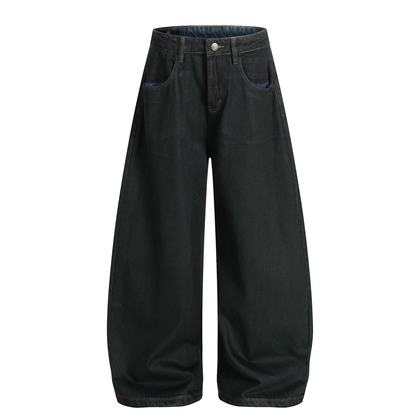 CapCabin Minimal Curved Denim Pants