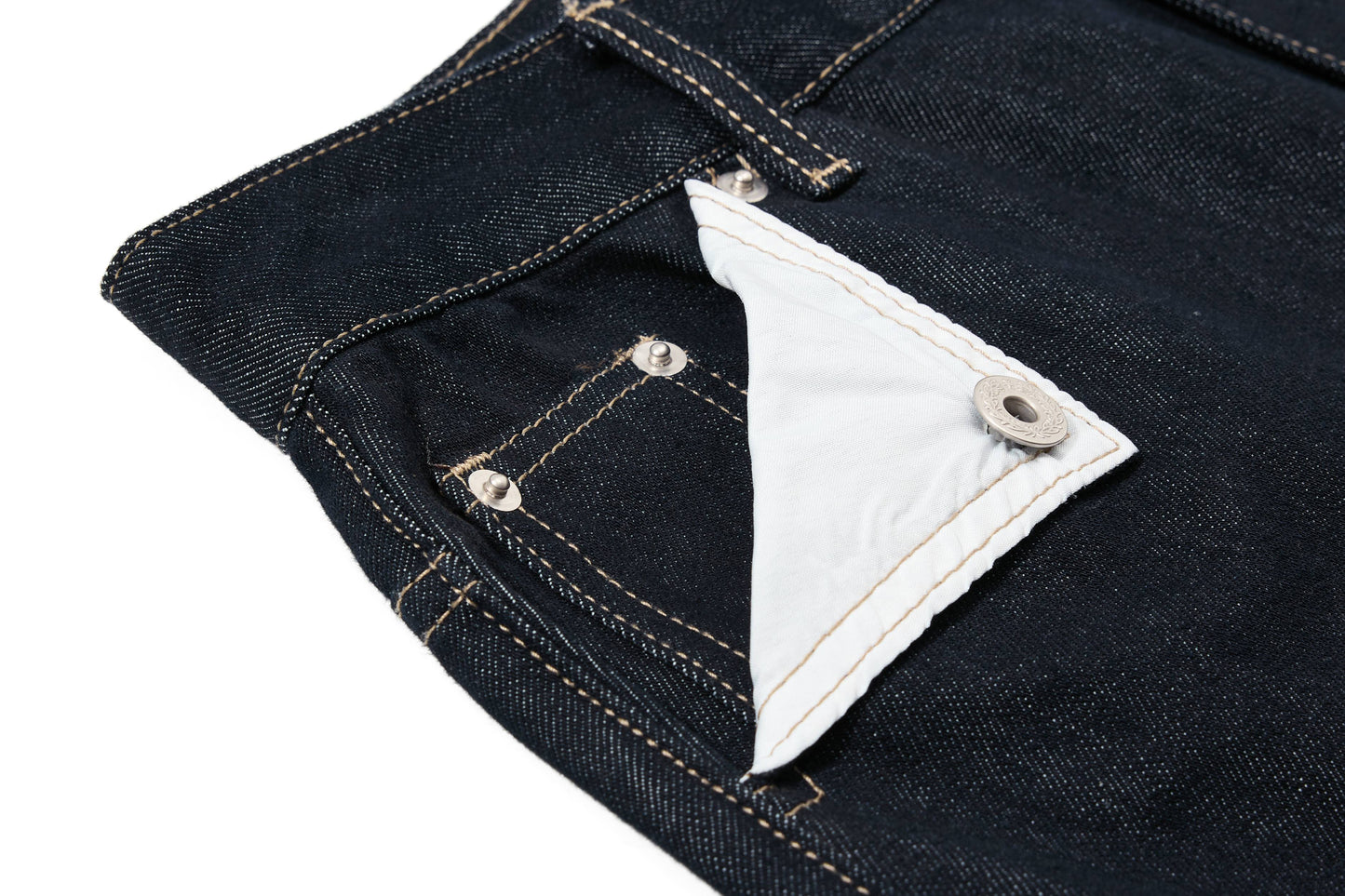 CapCabin Buckle Detail Wide-Leg Denim Pants