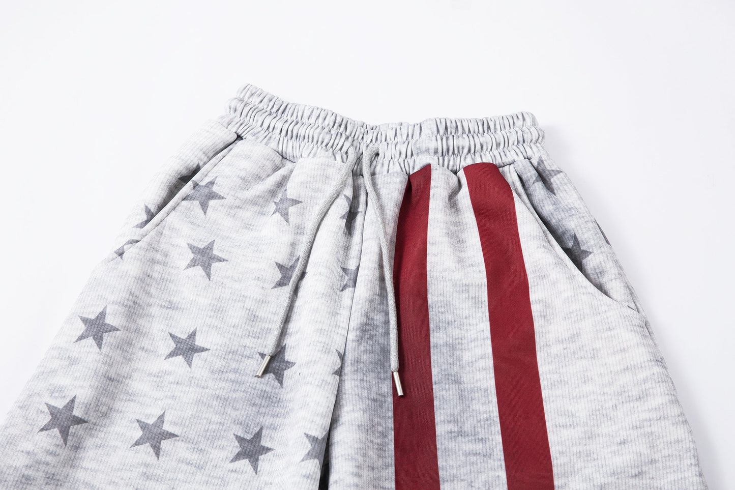 CapCabin Star Stripe Wide-Leg Sweatpants