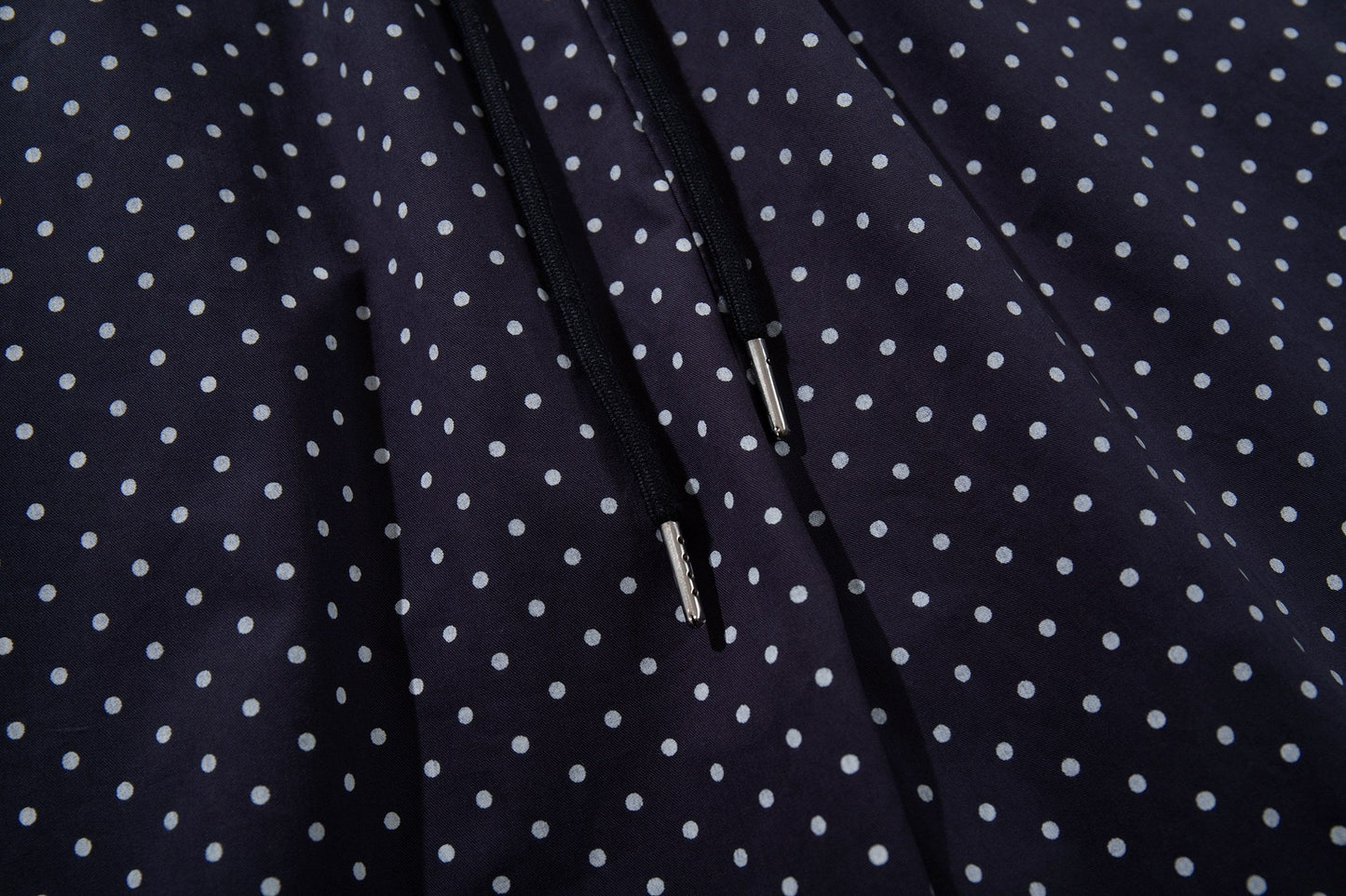 CapCabin “Polka Mesh Wide-Leg Pants”