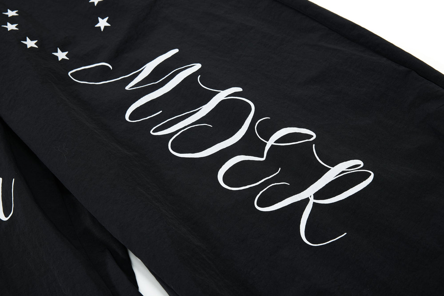 CapCabin Retro Script Wide-Leg Track Pants