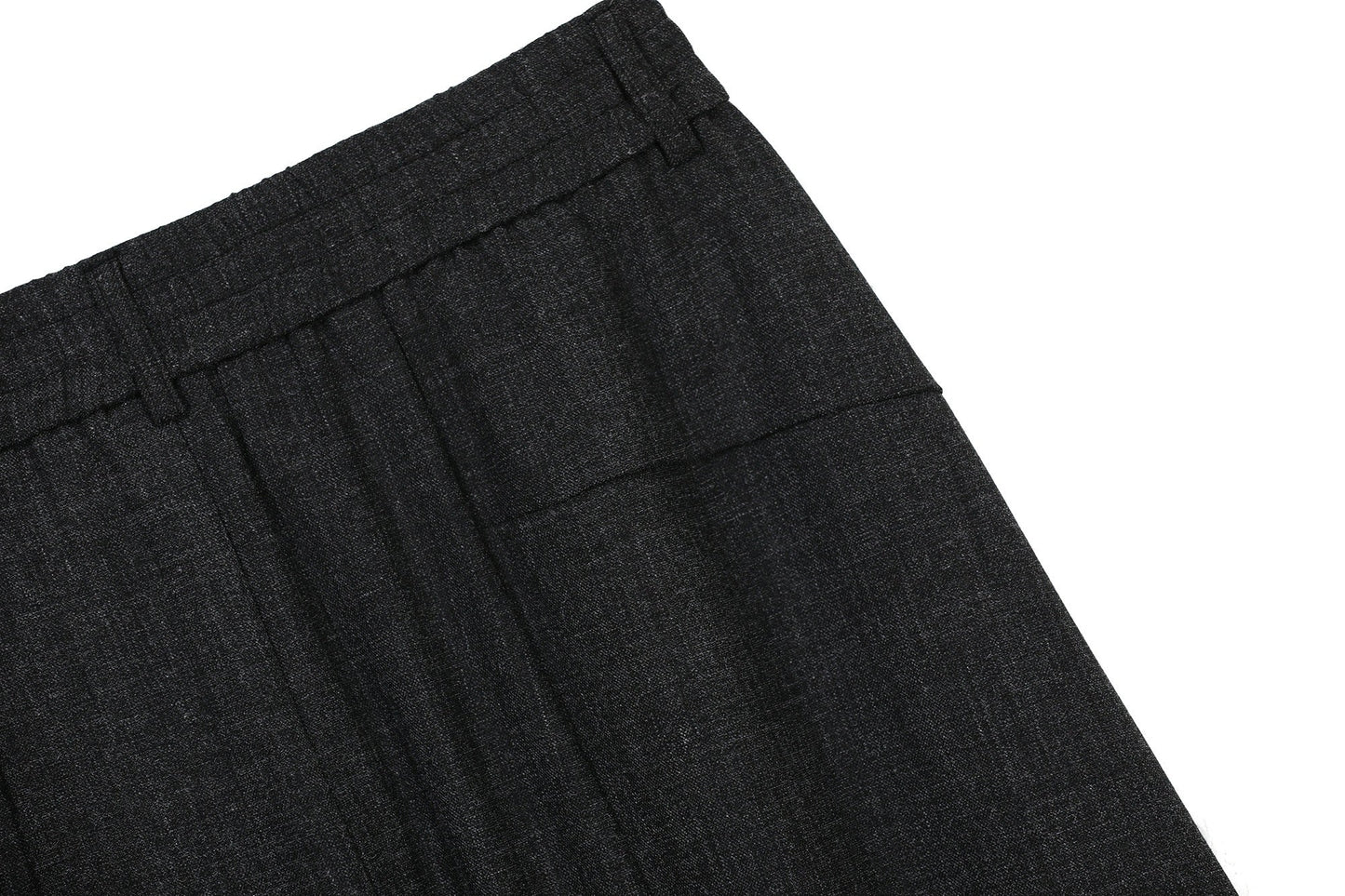 CapCabin “Minimal Pleated Wide-Leg Pants”