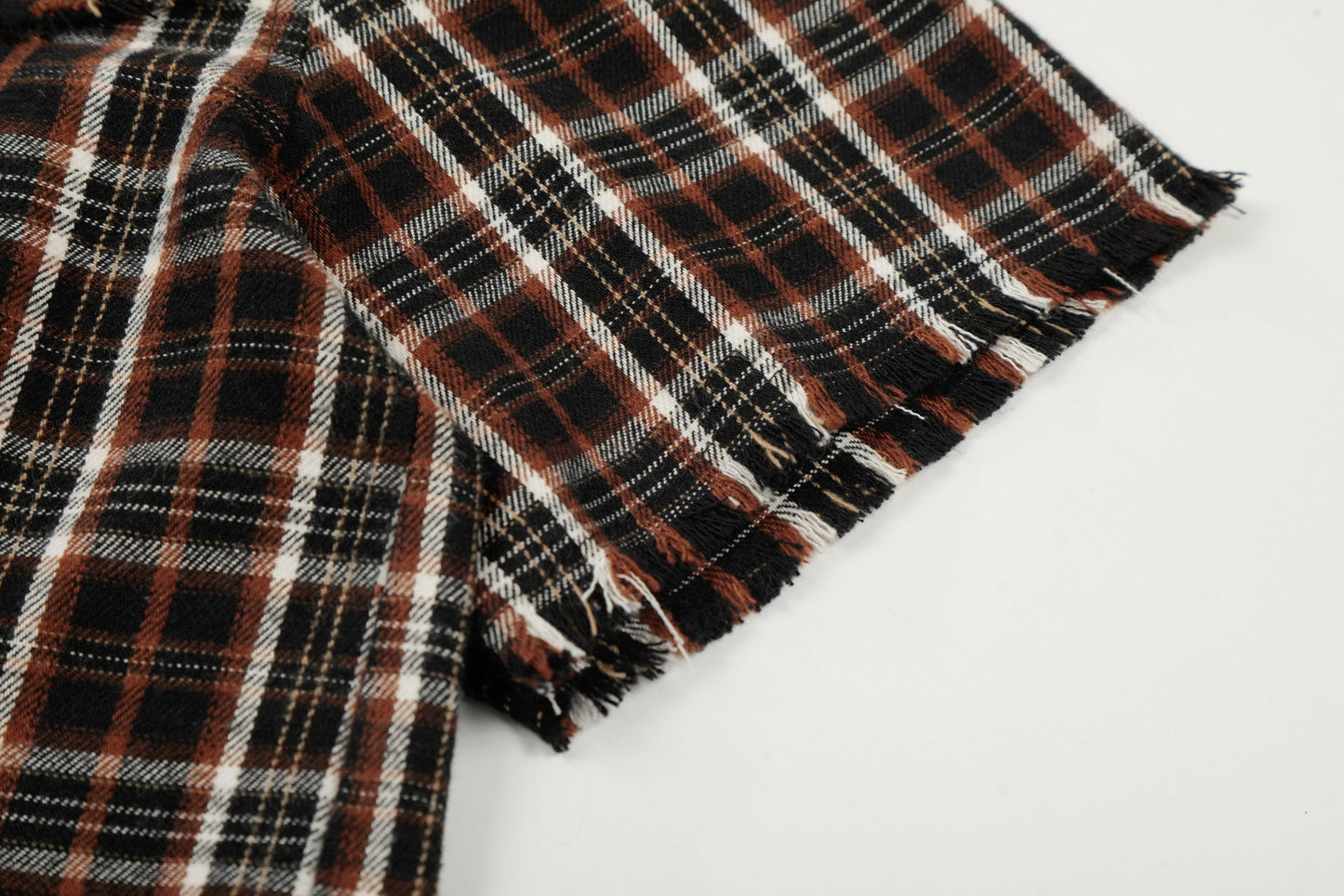 CapCabin “Distressed Plaid Short Sleeve Shirt”