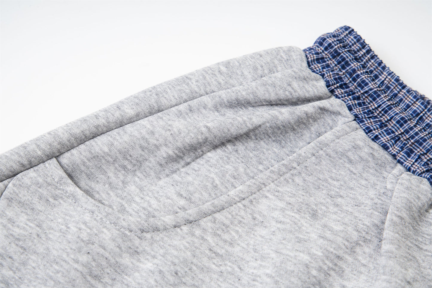 CapCabin Double-Waist Checkered Print Track Pants