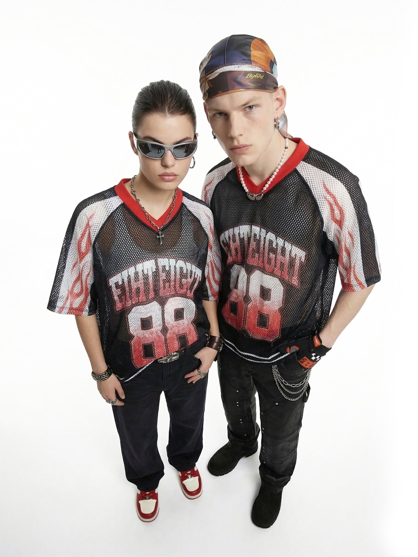 CapCabin “College 88 Flame” Mesh Jersey T-Shirt
