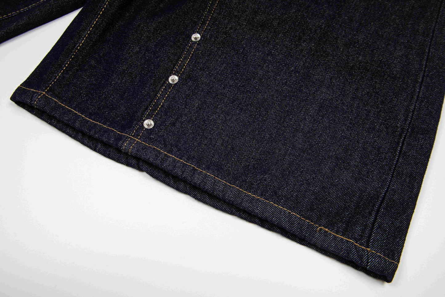 CapCabin “Double Waist Panel Denim Shorts”