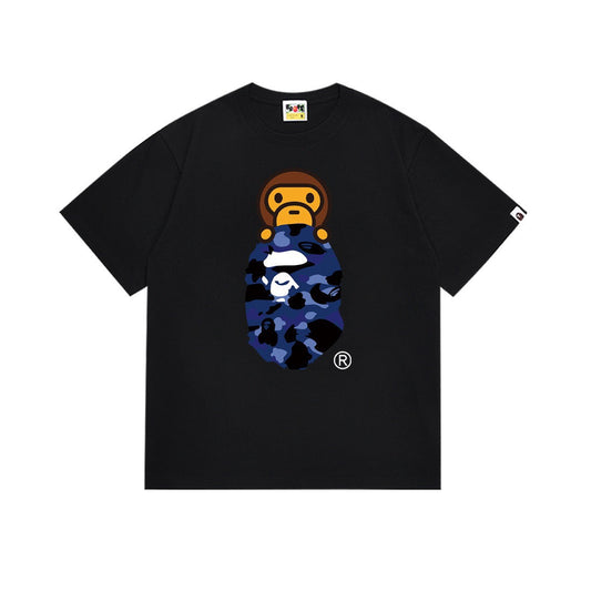 BAPE Blue Camo Ape Head T-Shirt