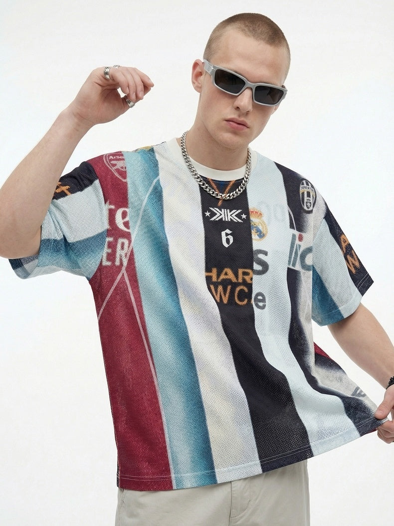 CapCabin Vintage Football Patchwork Jersey