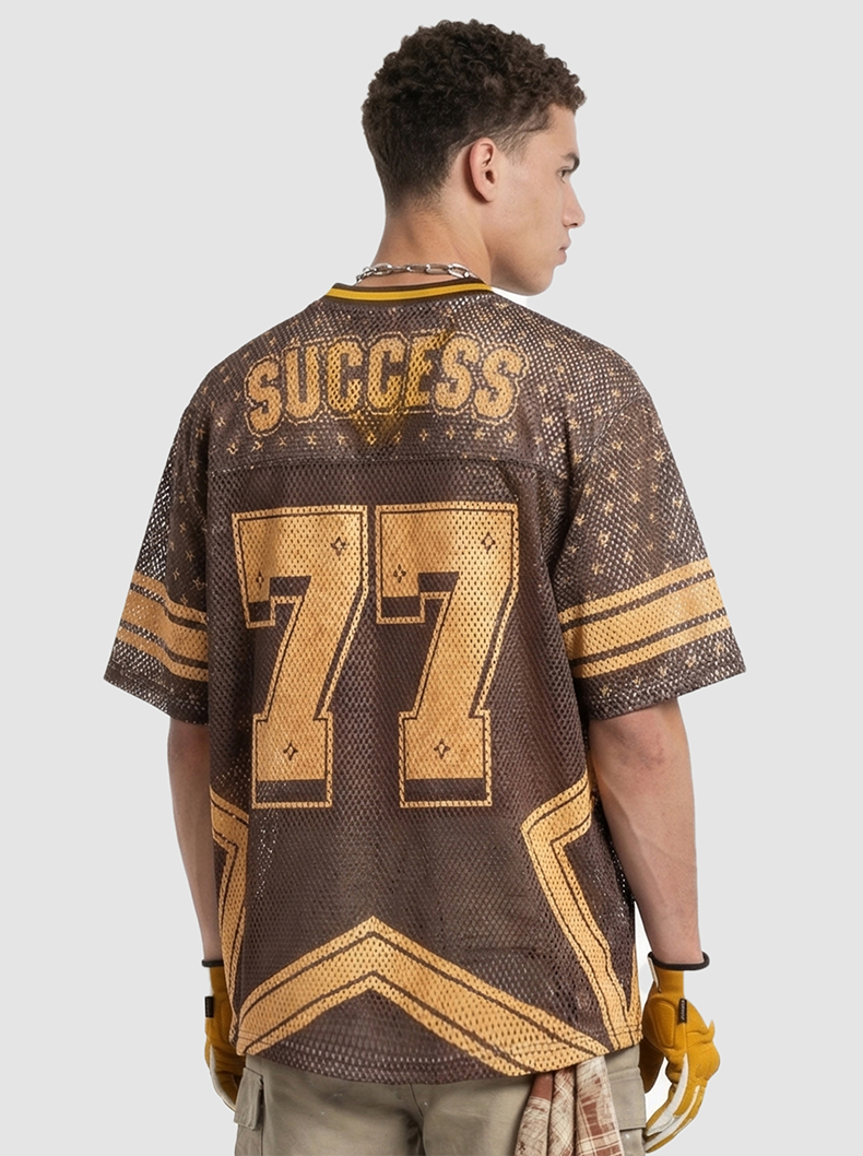CapCabin “Retro Star 77” Mesh Jersey T-Shirt