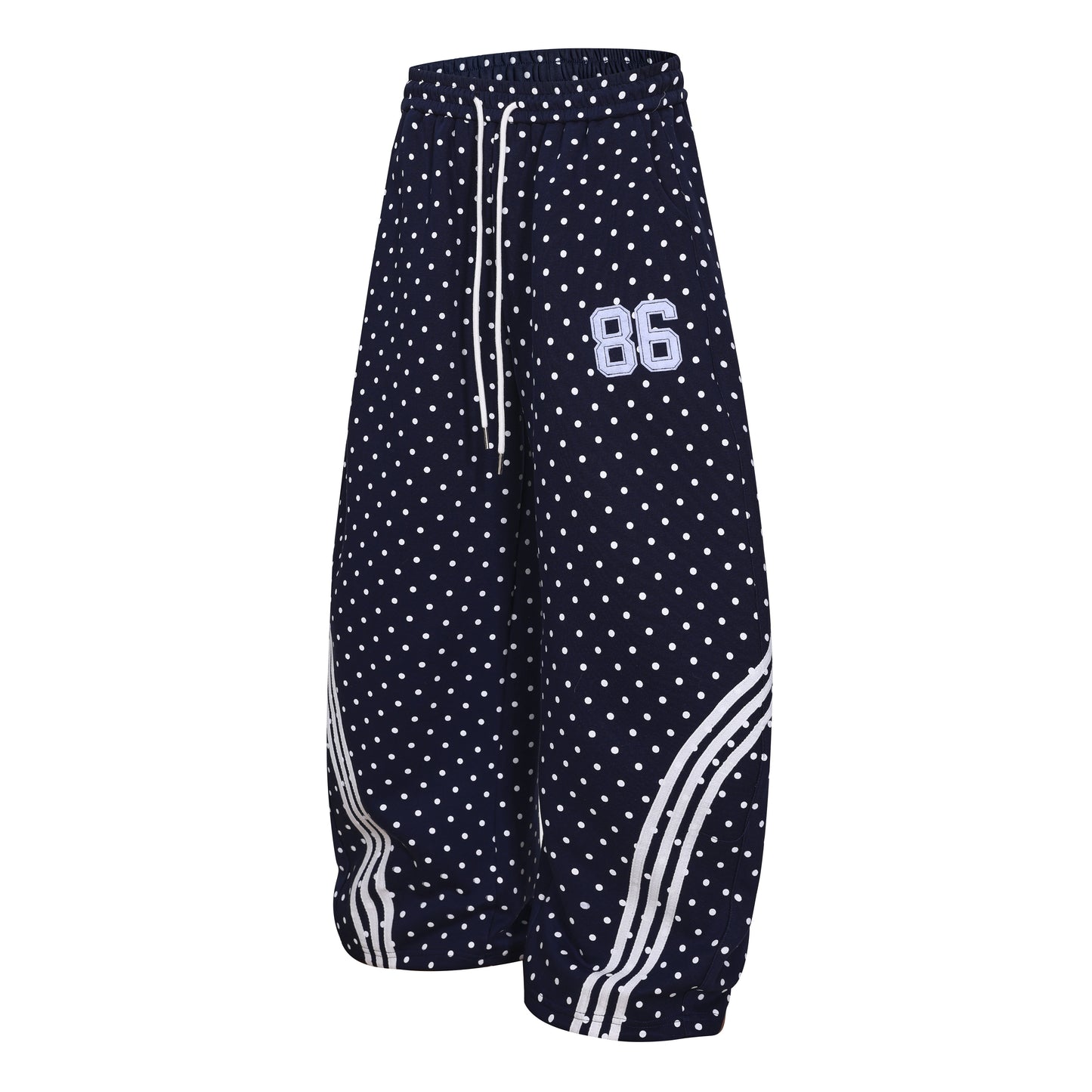 CapCabin Polka Dot Wide-Leg Sweatpants