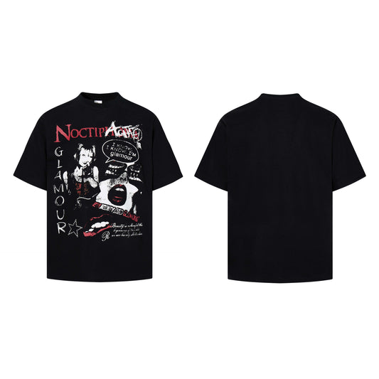 CapCabin “Noctipanic Glamour” Graphic Tee
