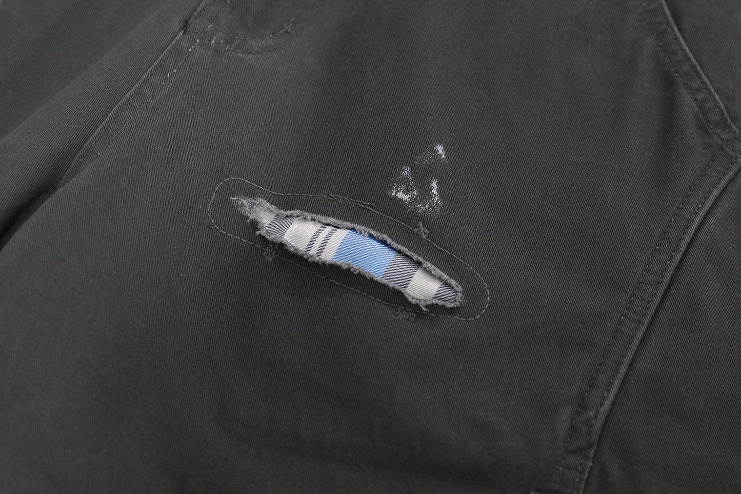 CapCabin “Distressed Utility Cargo Shorts”