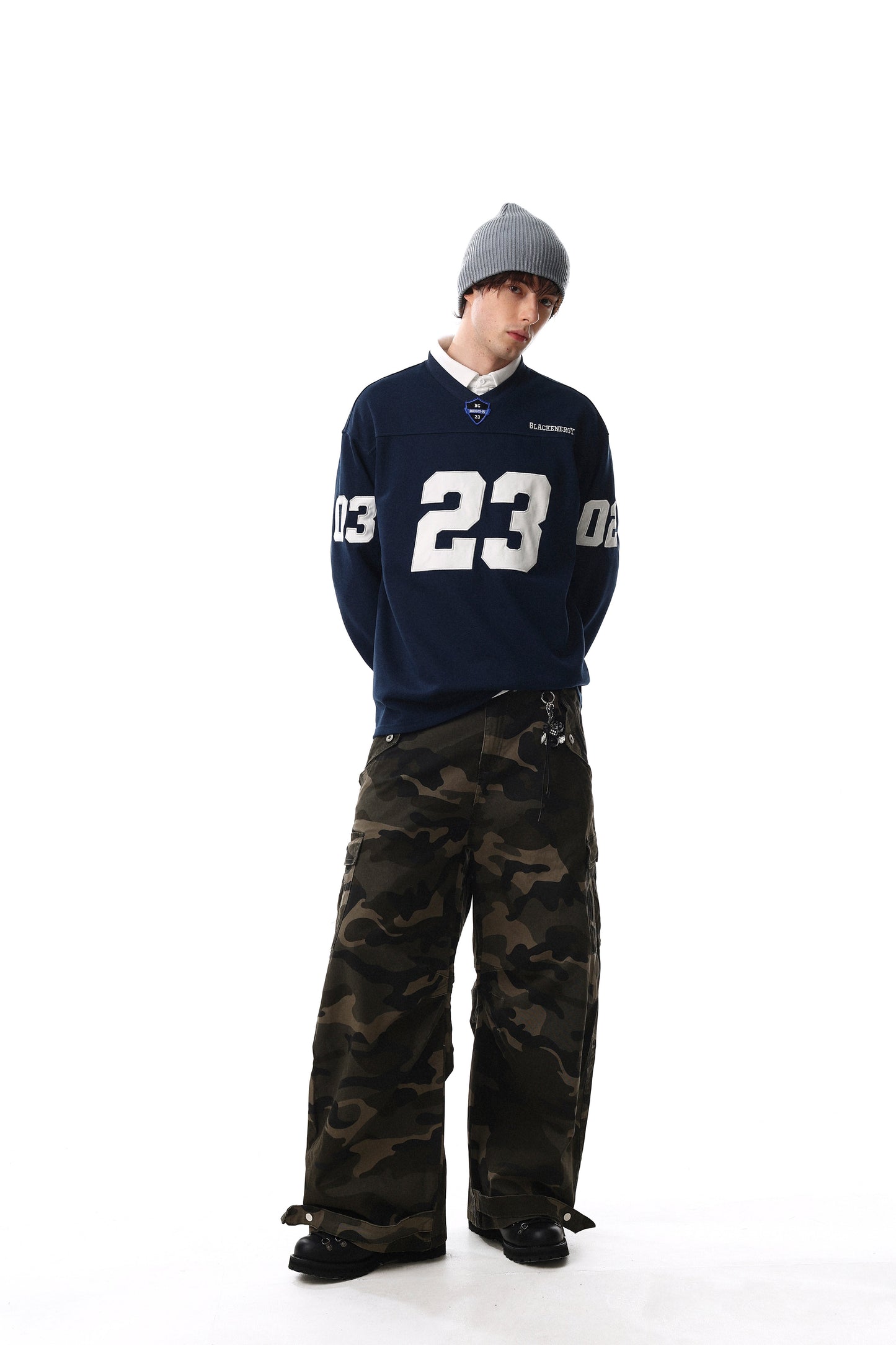 CapCabin Varsity Graphic Long Sleeve Tee