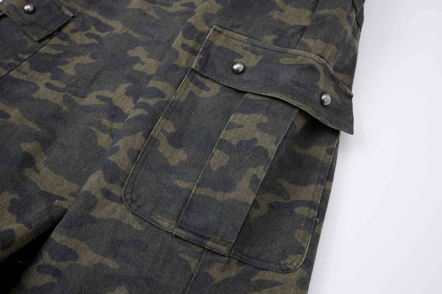 CapCabin Camo Wide-Leg Cargo Pants