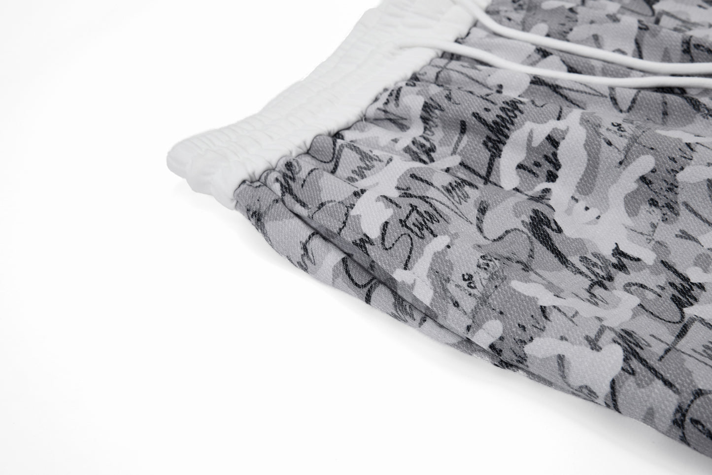 CapCabin Camo Script Wide-Leg Pants