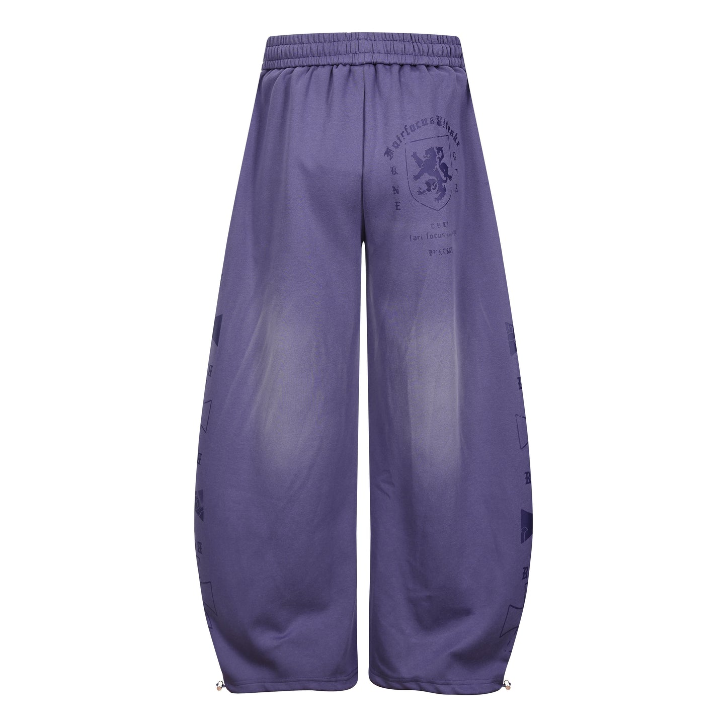 CapCabin Gothic Script Wide-Leg Pants