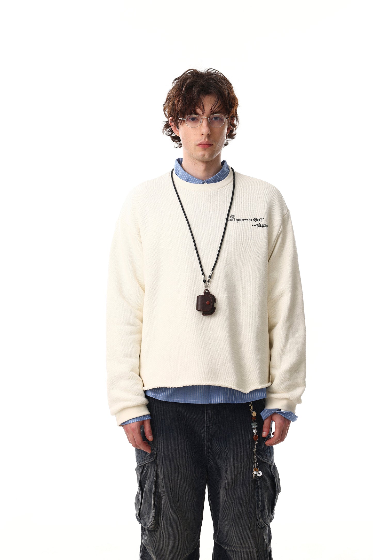 CapCabin Graphic Textured Sweatshirt