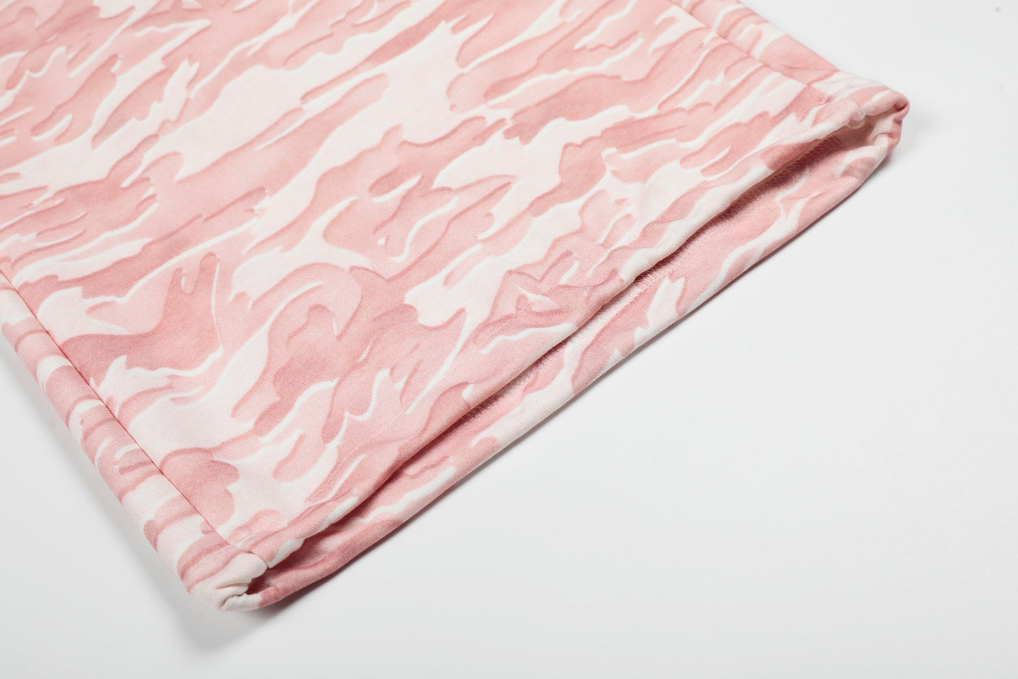 CapCabin Pink Camo Wide-Leg Sweatpants