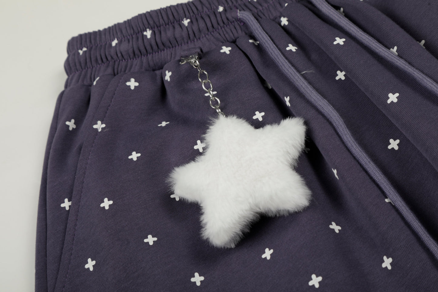 CapCabin Star Pattern Wide-Leg Pants