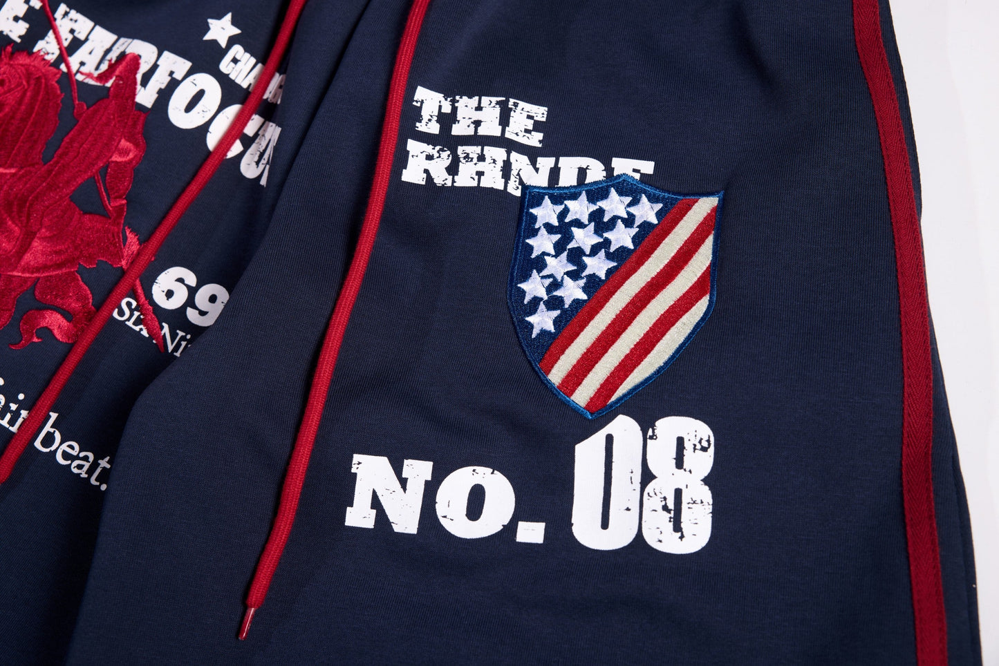 CapCabin Retro College Badge Wide-Leg Sweatpants