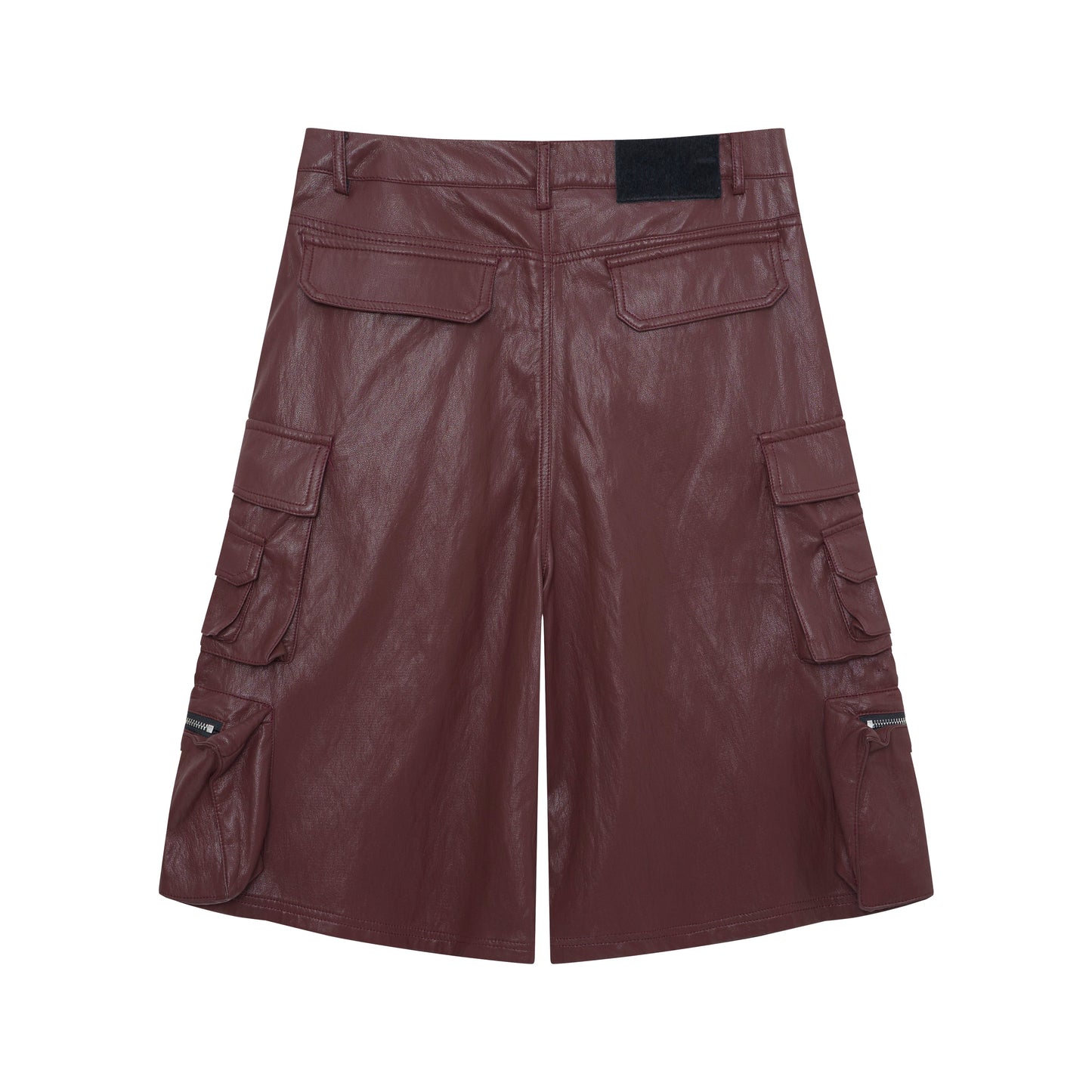 CapCabin Leather Utility Cargo Shorts