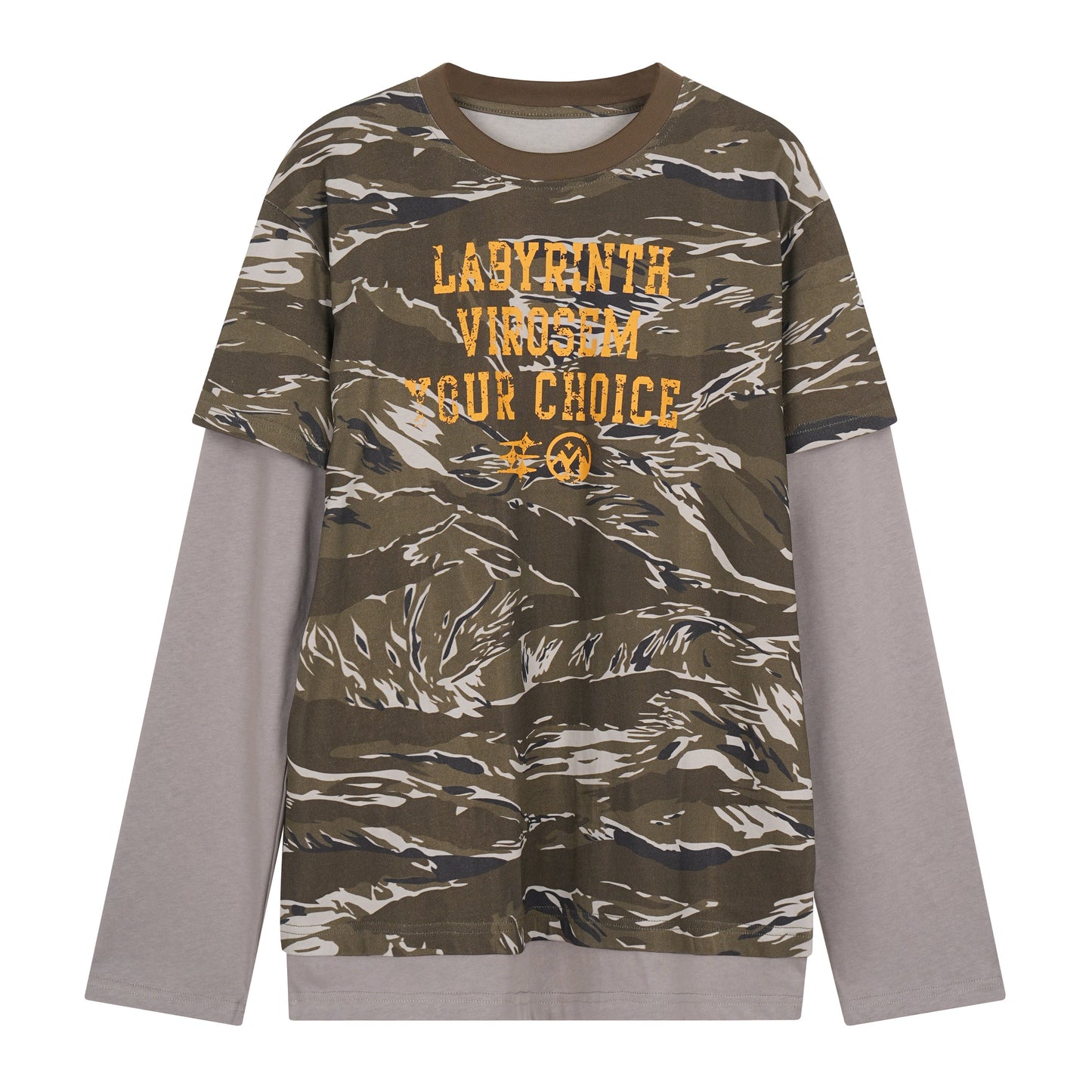 CapCabin Camo Layered Long Sleeve Tee*