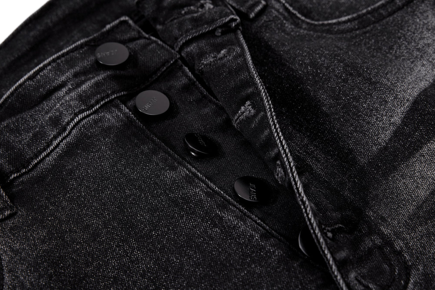 CapCabin Stacked Washed Denim Pants