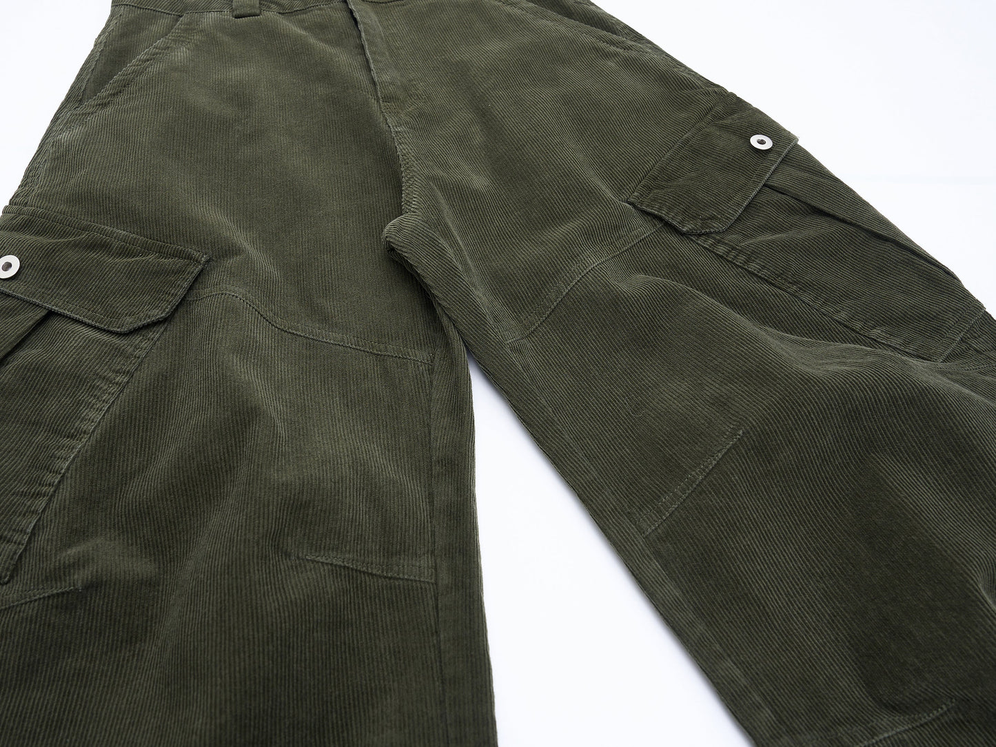 CapCabin Corduroy Utility Wide-Leg Pants