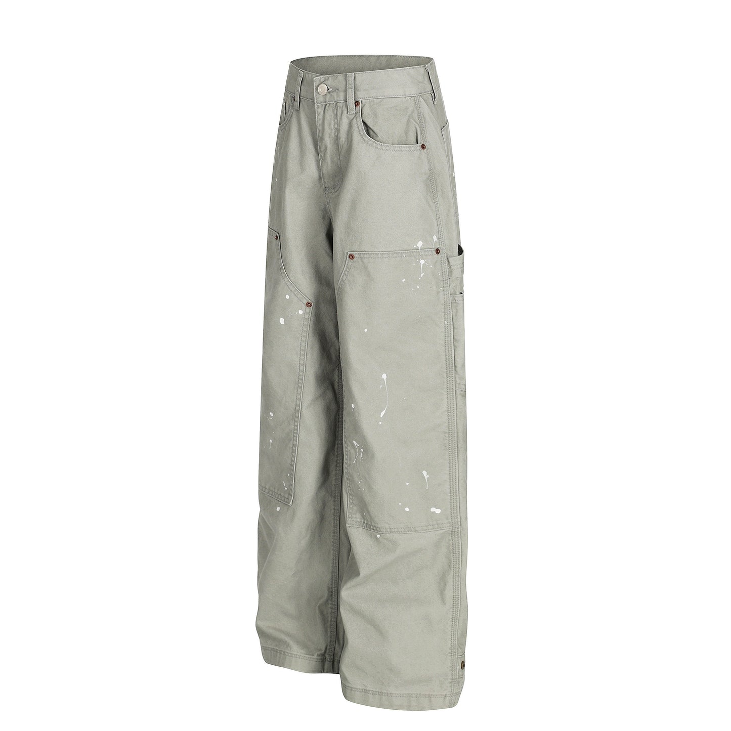 CapCabin Paint-Splatter Utility Work Pants