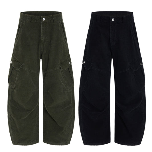 CapCabin Corduroy Utility Wide-Leg Pants
