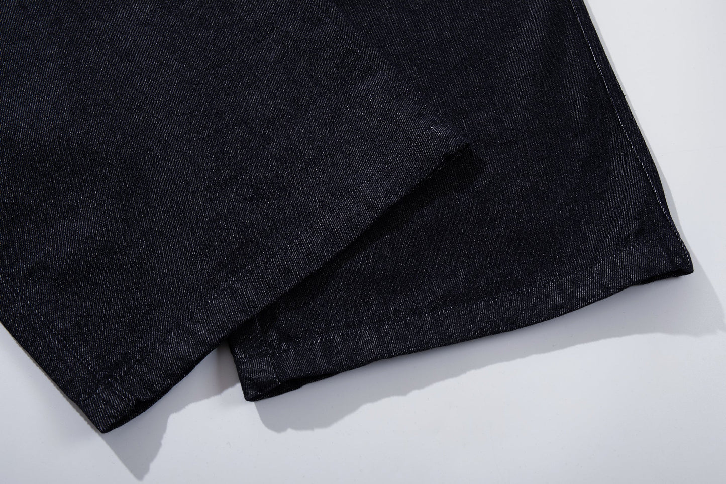 CapCabin Panel Construction Wide Leg Denim Pants