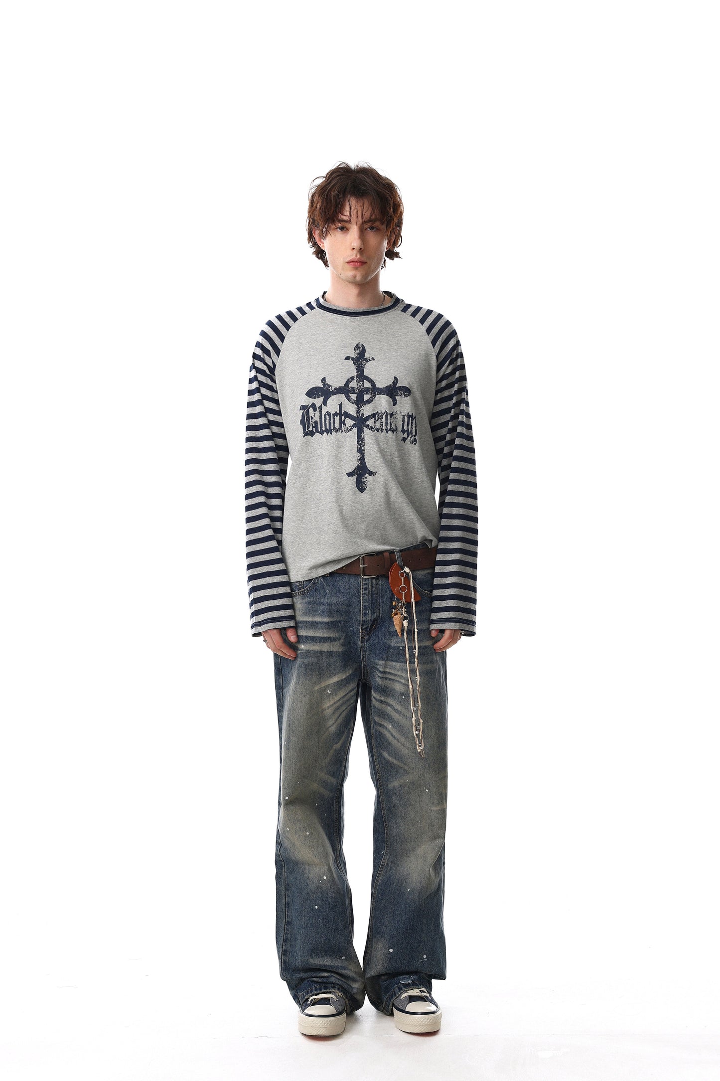 CapCabin Cross Graphic Raglan Long Sleeve Tee