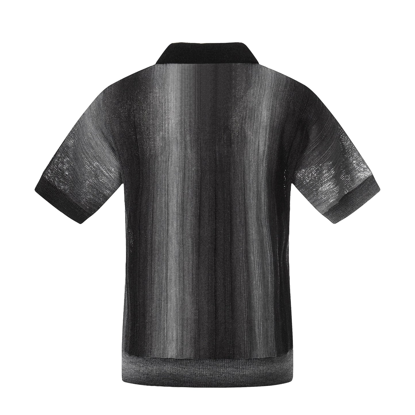 CapCabin “Gradient Knit Polo Tee”