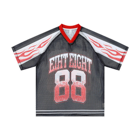 CapCabin “College 88 Flame” Mesh Jersey T-Shirt