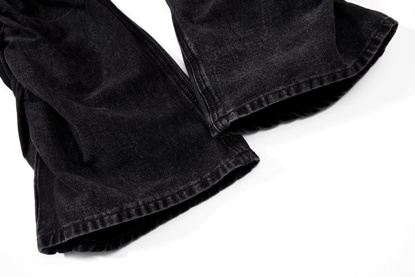 CapCabin Stacked Washed Denim Pants