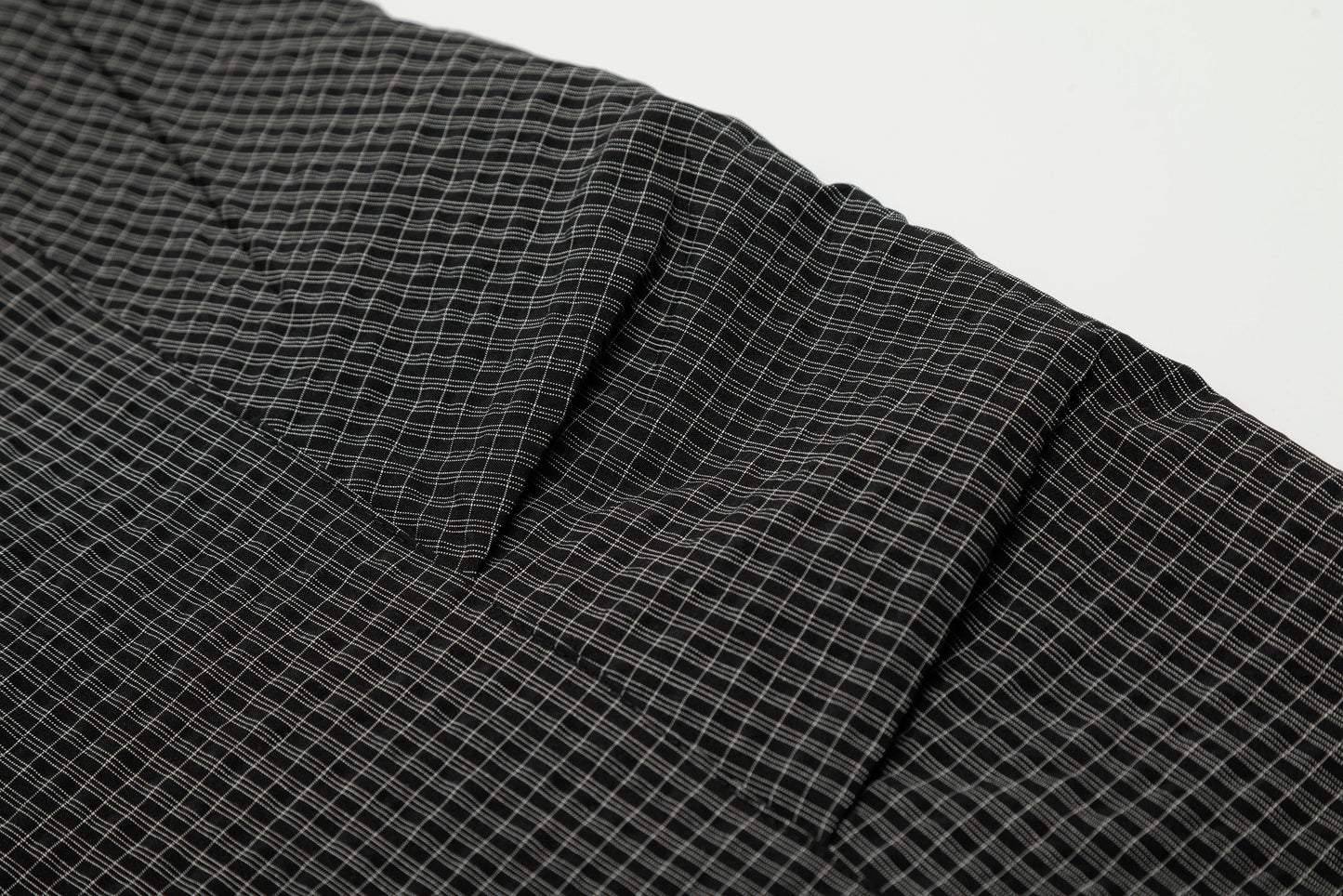 CapCabin Checked Curved-Leg Pants