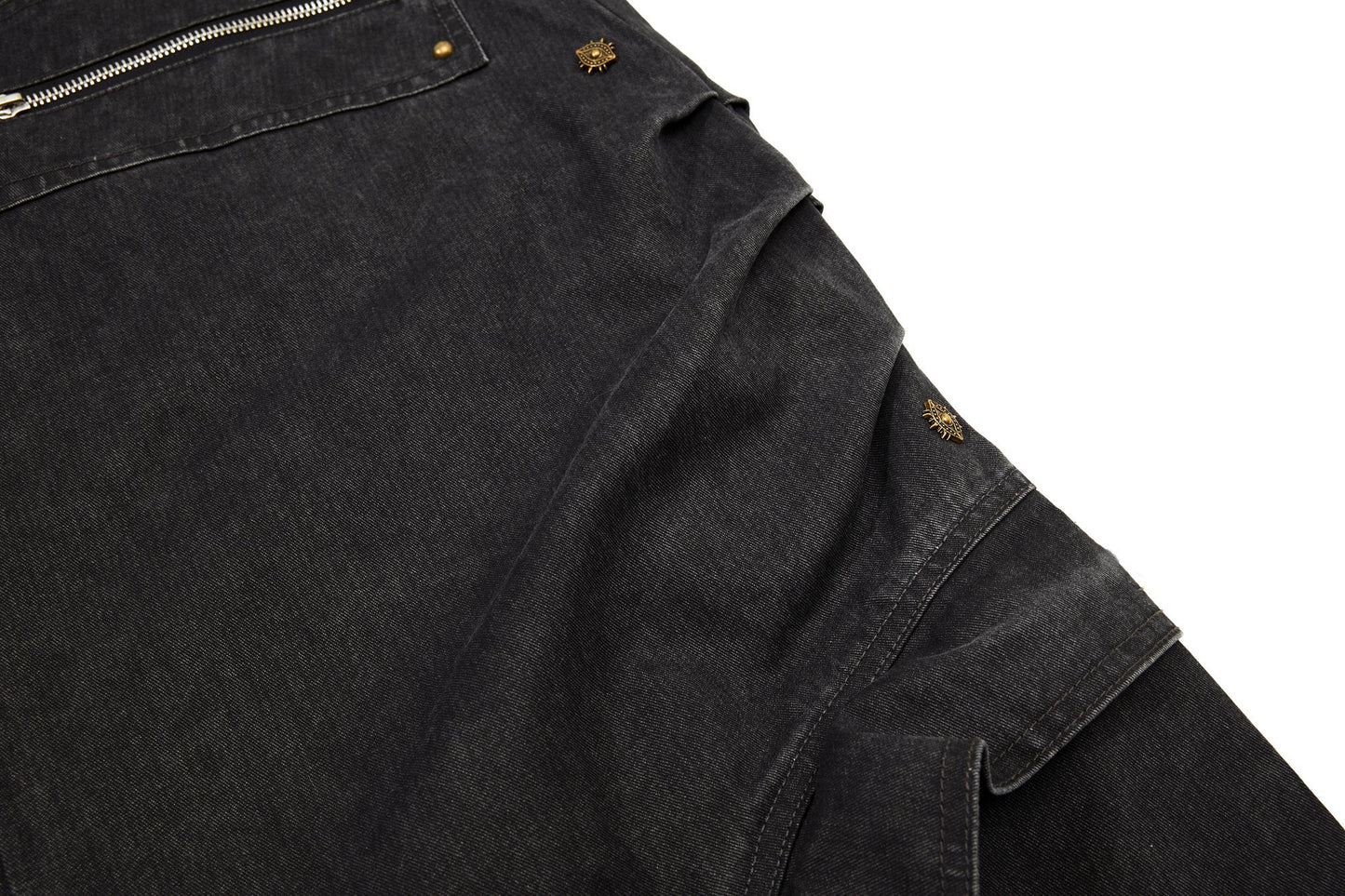 CapCabin Multi-Zip Panel Denim Pants