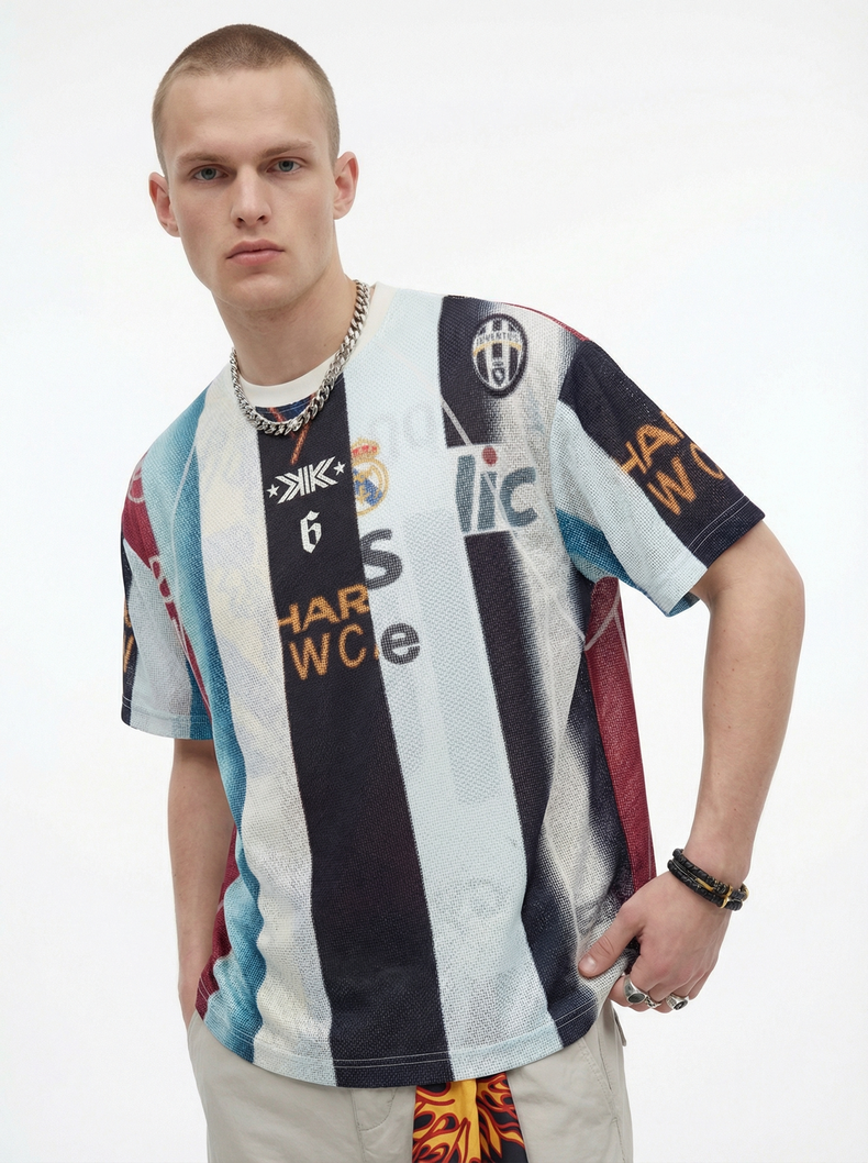 CapCabin Vintage Football Patchwork Jersey