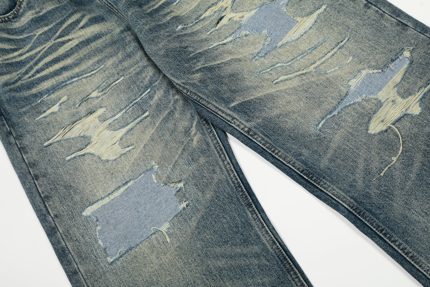 CapCabin Vintage Washed Distressed Jeans*