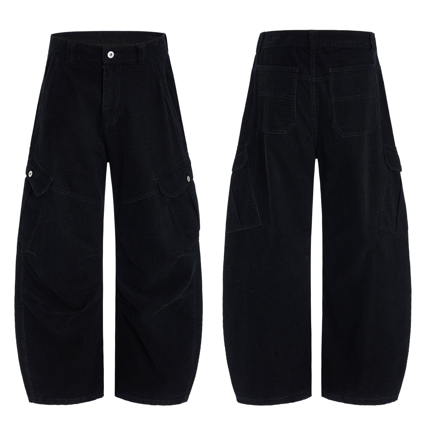 CapCabin Corduroy Utility Wide-Leg Pants