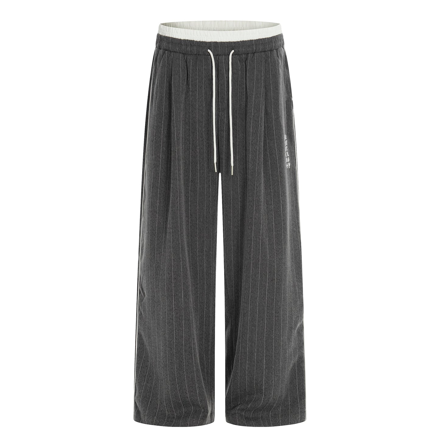CapCabin Pinstripe Wide-Leg Track Pants