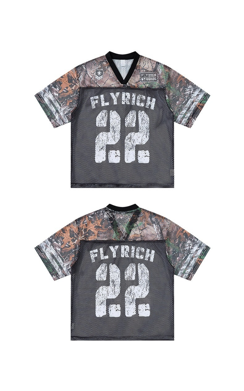CapCabin “Fly Rich 22” Mesh Jersey T-Shirt