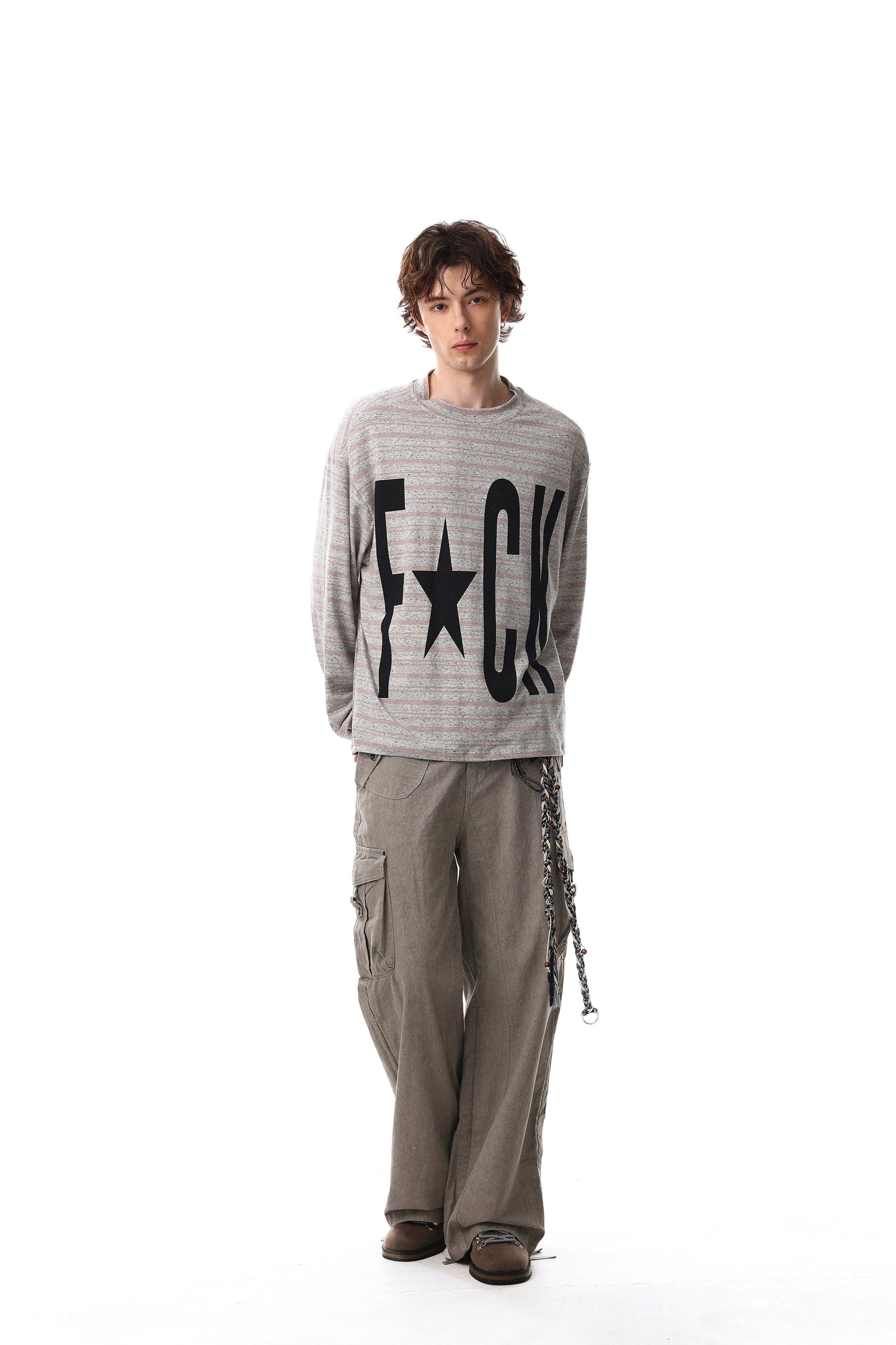 CapCabin Graphic Striped Long Sleeve Tee