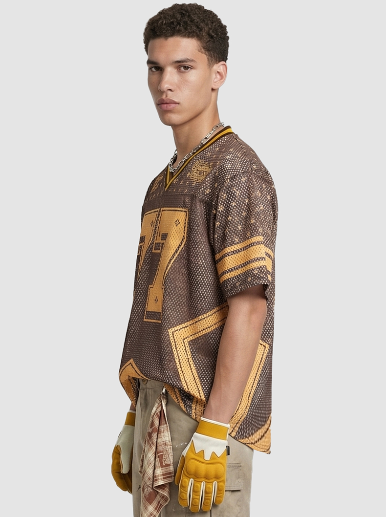CapCabin “Retro Star 77” Mesh Jersey T-Shirt