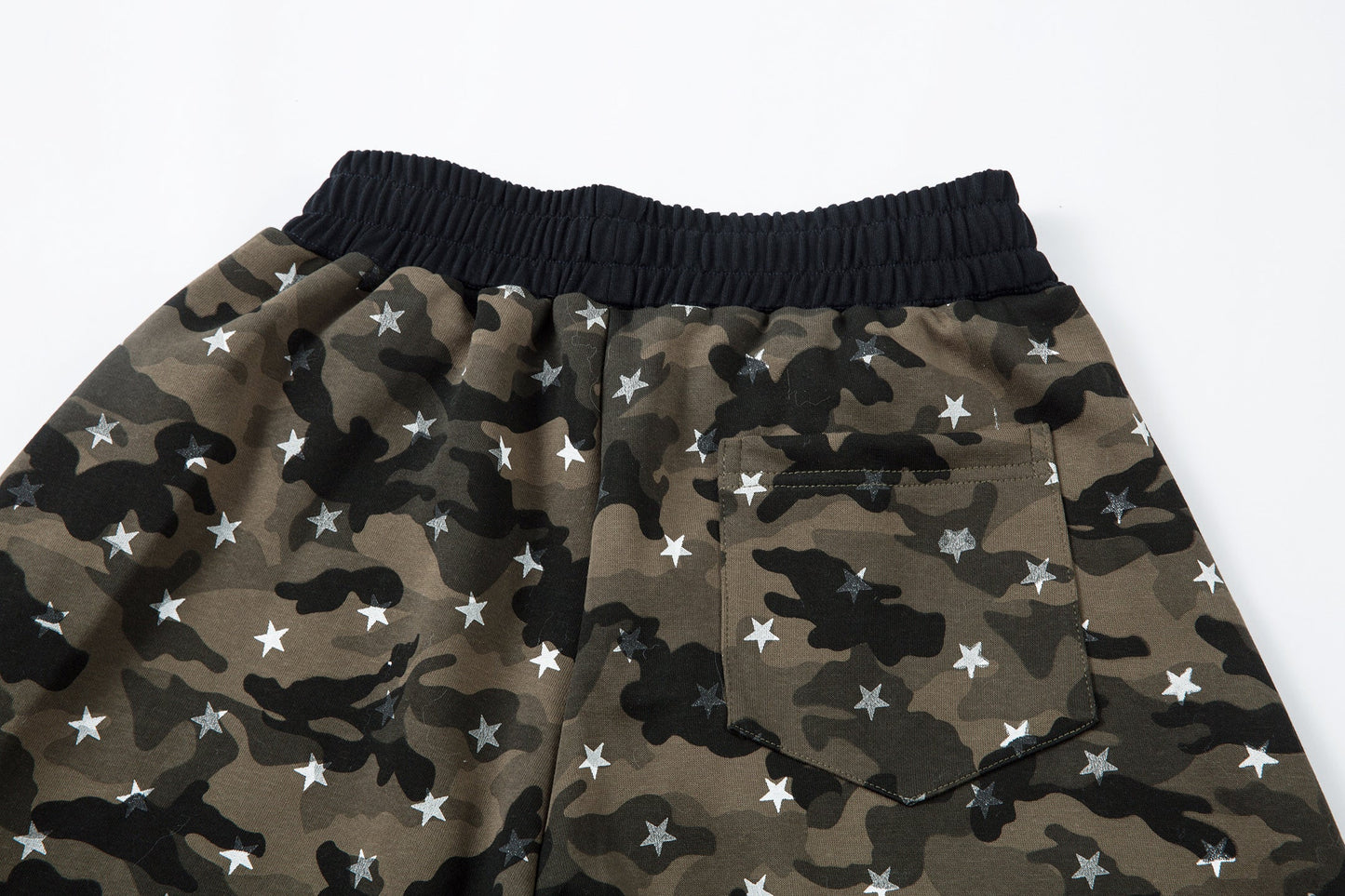 CapCabin Star Camo Wide-Leg Sweatpants